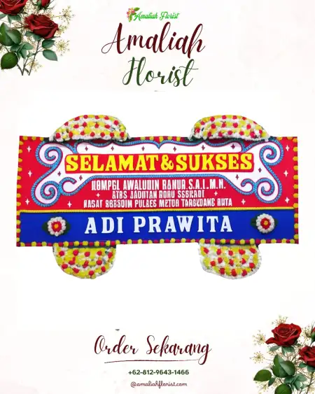Papan Bunga Ucapan Selamat Jelimpo